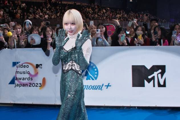 Japanese singer ano attends a blue carpet event during the MTV VMAJ(Video Music Awards Japan) 2023 Pre-Show in Yokohama, Kanagawa-Prefecture, Japan on Wednesday, November 22, 2023.  TKP2023112202 KEIZOxMORI