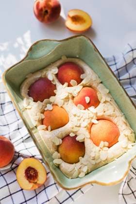 Raw peach pie with almonds, ONAF00661