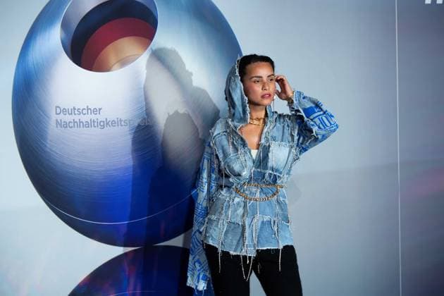 Domitilia BARROS, Miss Germany 2022, Red Carpet, Red Carpet Show, Arrival, German Sustainability Award Ceremony in Duesseldorf on 23 11 2023