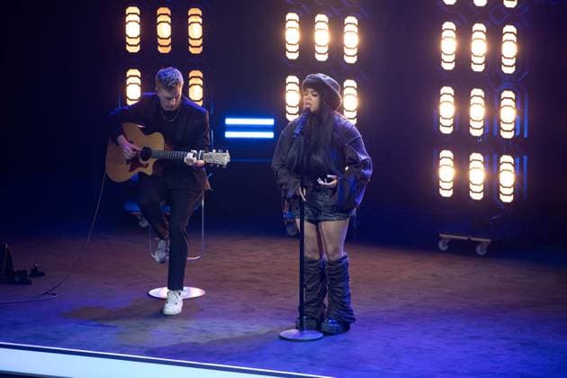 Zoe WEES, musician, singer, singing, concert, German Sustainability Award ceremony in Duesseldorf on 23 11 2023