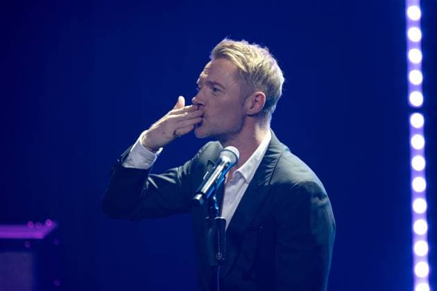 Ronan KEATING, singer, musician, receives the German Sustainability Award, singing, song, concert, German Sustainability Award ceremony in Duesseldorf on 23 11 2023