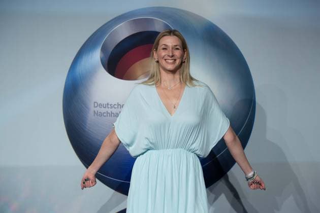 Andrea GERHARD, Actress Red Carpet, Red Carpet Show, Arrival, Arrival, German Sustainability Award Ceremony in Duesseldorf on 24 11 2023