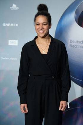 Celia SASIC, former soccer player, Red Carpet, Red Carpet Show, Arrival, German Sustainability Award Ceremony in Duesseldorf on 24 11 2023