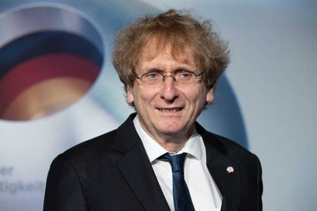 Michael BRAUNGART, cradle to cradle, Prof for eco Design, Red Carpet, Red Carpet Show, Arrival, German Sustainability Award Ceremony in Duesseldorf on 24 11 2023