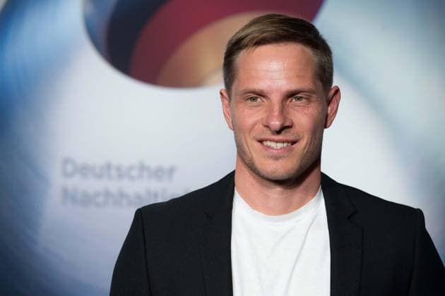 Sebastian STEUDTNER, Big Wave Surfer, Red Carpet, Red Carpet Show, Arrival, German Sustainability Award Ceremony in Duesseldorf on 24 11 2023