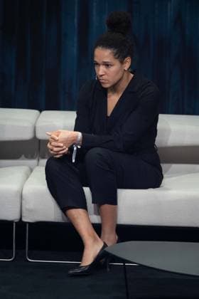 Celia SASIC, former soccer player, DFB Vice President, German Sustainability Award ceremony in Duesseldorf on 24 11 2023
