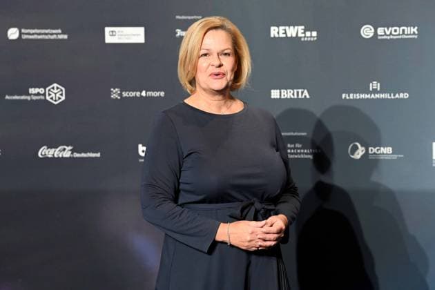 German Sustainability Award 2023 on 24 11 2023 at the Maritim Hotel in Düsseldorf Nancy Faeser Federal Minister of the Interior xJFx