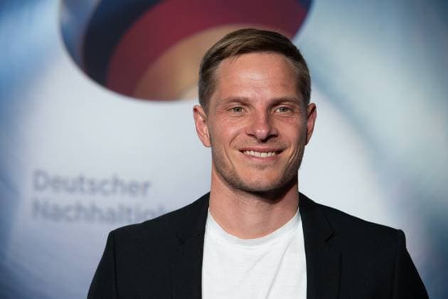 Sebastian STEUDTNER, Big Wave Surfer, Red Carpet, Red Carpet Show, Arrival, German Sustainability Award Ceremony in Duesseldorf on 24 11 2023
