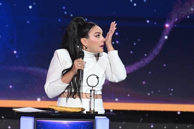 Polish-Czech singer Ewa Farna became absolute winner of the Czech Nightingale pop music poll, in Prague, Czech Republic, November 24, 2023. (CTKxPhoto MichaelaxRihova) CTKPhotoP2023112408680  CTKPhotoP2023112408680