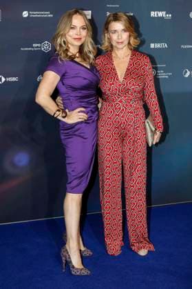 Regina Halmich and Tina Ruland at the presentation of the 16 German Sustainability Award 2023 at the Maritim Hotel Düsseldorf, 24 11 2023 Foto:xR.xSchmiegeltx xFuturexImagex nachhaltigkeitspreis_3121