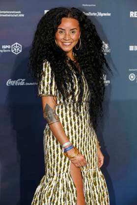 Domitila Barros at the presentation of the 16 German Sustainability Award 2023 at the Maritim Hotel Düsseldorf, 24 11 2023 Foto:xR.xSchmiegeltx xFuturexImagex nachhaltigkeitspreis_3149