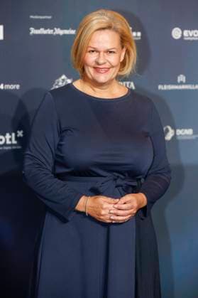 Nancy Faeser at the presentation of the 16 German Sustainability Award 2023 at the Maritim Hotel Düsseldorf, 24 11 2023 Foto:xR.xSchmiegeltx xFuturexImagex nachhaltigkeitspreis_3161
