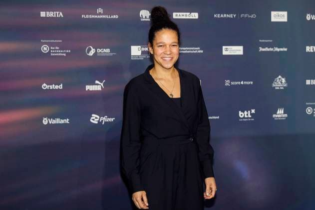 Celia Sasic at the presentation of the 16 German Sustainability Award 2023 at the Maritim Hotel Düsseldorf, 24 11 2023 Foto:xR.xSchmiegeltx xFuturexImagex nachhaltigkeitspreis_3170