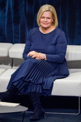 Nancy Faeser at the presentation of the 16 German Sustainability Award 2023 at the Maritim Hotel Düsseldorf, 24 11 2023 Foto:xR.xSchmiegeltx xFuturexImagex nachhaltigkeitspreis_3244
