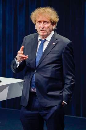 Michael Braungart at the presentation of the 16 German Sustainability Award 2023 at the Maritim Hotel Düsseldorf, 24 11 2023 Foto:xR.xSchmiegeltx xFuturexImagex nachhaltigkeitspreis_3257