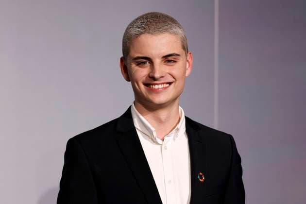 Presenter Fabian Grischkat at the 16th German Sustainability Award 2023 at the Maritim Hotel Düsseldorf For the 16th time, pioneers of sustainability will be honored together with the Federal Government and other partners at the Düsseldorf Martim Hotel The winners of the Business, Sport, International Copyright: xChristophxHardtx