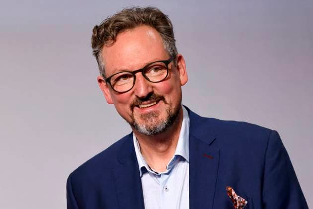 Presenter Dr Eckart von Hirschhausen at the 16th German Sustainability Award 2023 at the Maritim Hotel Düsseldorf For the 16th time, pioneers of sustainability will be honored together with the Federal Government and other partners at the Düsseldorf Martim Hotel The winners of the Business, Copyright: xChristophxHardtx