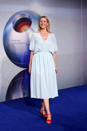 Actress Andrea Gerhard at the 16th German Sustainability Award 2023 at the Maritim Hotel Düsseldorf For the 16th time, pioneers of sustainability will be honored together with the Federal Government and other partners at the Martim Hotel in Düsseldorf The winners of the competitions for companies, Copyright: xChristophxHardtx