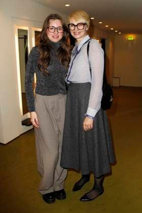 Susann Atwell with daughter Ava at the award ceremony for the 18 German Theater Prize Faust 2023 at the Thalia Theater Hamburg, 25 11 2023 Foto:xH.xHartmannx xFuturexImagex faust_3142