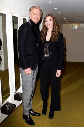 Jörg Pilawa with daughter Emmy at the award ceremony for the 18 German Theater Prize Faust 2023 at the Thalia Theater Hamburg, 25 11 2023 Foto:xH.xHartmannx xFuturexImagex faust_3163