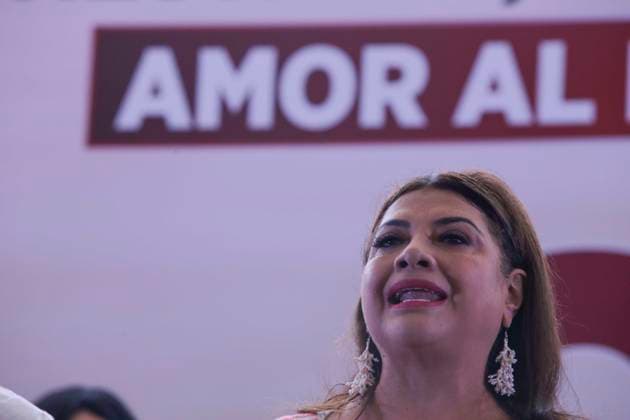 November 26, 2023, Mexico City, Mexico City, Mexico: CLARA BRUGADA (sole candidate of the MORENA party) for the next elections for the Mexico City mayoralty during an event in one of the largest municipalities of Mexico City, Iztapalapa. Mexico City Mexico - ZUMAs310 20231126_zip_s310_009 Copyright: xLuisxExSalgadox