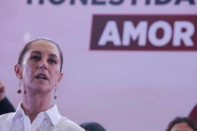 November 26, 2023, Mexico City, Mexico City, Mexico: Gestures of CLAUDIA SHEINBAUM, sole candidate of the MORENA party for the next presidential elections in Mexico in 2024, starting her pre-campaign in one of the largest municipalities of Mexico City, Iztapalapa. Mexico City Mexico - ZUMAs310 20231126_zip_s310_019 Copyright: xLuisxExSalgadox
