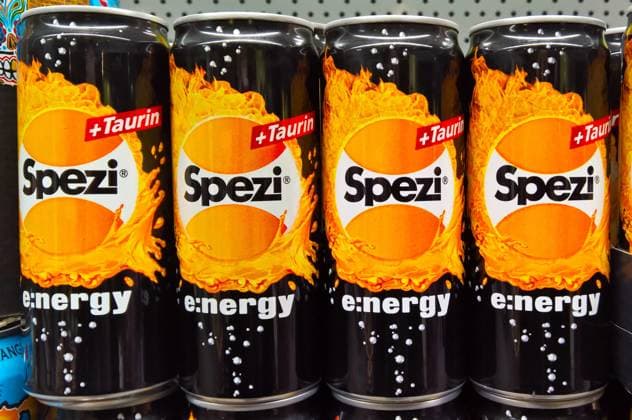 Spezi Energy Drink mit Taurin, Dose *** Spezi Energy Drink with taurine, can