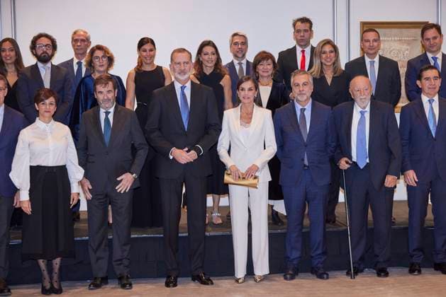 November 27, 2023, Madrid, Madrid, Spain: KING FELIPE VI of Spain, QUEEN LETIZIA of Spain attend the 40th Francisco Cerecedo Journalism award at the Westin Palace Hotel Madrid Spain - ZUMAc260 20231127_zep_c260_002 Copyright: xMikexChicorrox