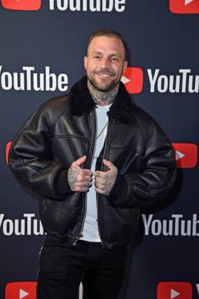 Kontra K YOUTUBE MUSIC AWARDS Dinner at Restaurant Grill Royal in Berlin on 28 11 2023