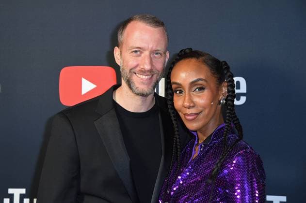 Hadnet Tesfai with husband Florian Reichelsdorfer YOUTUBE MUSIC AWARDS Dinner at Restaurant Grill Royal in Berlin on 28 11 2023