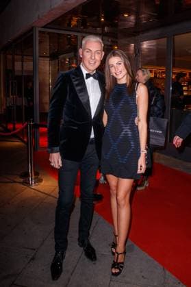 YouTube Music Artist Dinner Award 2023 H P Baxxter Scooter with girlfriend Sara Bakhsh at the YouTube Music Artist Dinner Award 2023 at Grill Royal on 28 11 2023 in Berlin Copyright: xEventpressxKochanx