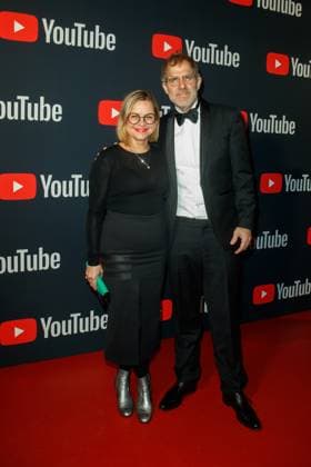 YouTube Music Artist Dinner Award 2023 Philipp Grütering Deichkind with wife Isa Grütering at the YouTube Music Artist Dinner Award 2023 at Grill Royal on 28 11 2023 in Berlin Copyright: xEventpressxKochanx