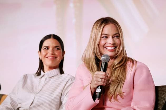 Greta Gerwig, Margot Robbie, America Ferrera and Michael Cera attend Barbie screening and Q&A at DGA Theater in New York Featuring: America Ferrera, Margot Robbie Where: New York, New York, United States When: 28 Nov 2023 Credit: Marion Curtis StarPix for Warner Bros. startraksphoto.com EDITORIAL USE ONLY. NOT FOR USE BY NEWSPAPERS BASED IN THE UK. Copyright: xMarionxCurtisx xStarPixxforxWarnerxBros.x 53258733