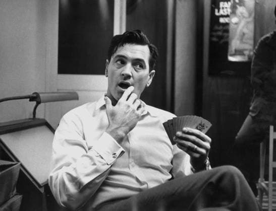 Film Send Me No Flowers Actor Rock Hudson playing cards at the set Los Angeles, CA USA  Copyright: xLeoxFuchsx R0231-Hudson-SMNF