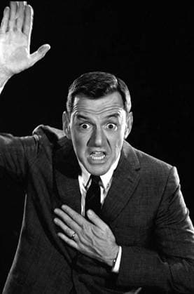 Film Send Me No Flowers Actor Tony Randall poses for a series of goofy portraits to promote the film Los Angeles, CA USA  Copyright: xLeoxFuchsx R0558-Randall-SMNF
