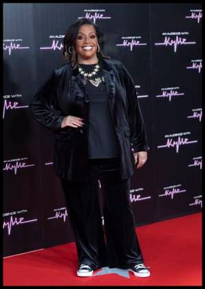 . 01 12 2023. London, United Kingdom. TV presenter Alison Hammond arriving at an audience with Kylie Minogue at the Royal Albert Hall in London.  xStephenxLockx xi-Imagesx IIM-24852-0079