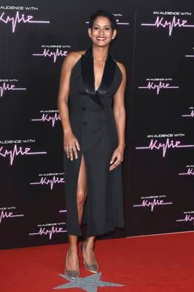 Naga Munchetty arriving for the concert An Audience with Kylie at the Royal Albert Hall London, 01 12 2023 Foto:xS.xVasx xFuturexImagex audience_3304