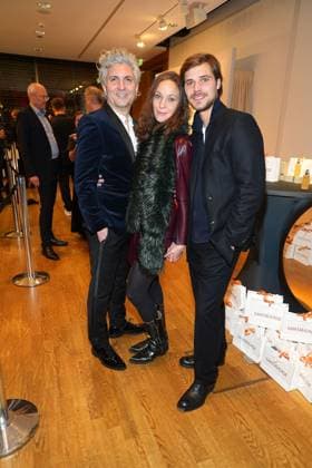 Stefan Lukacs, Jeanette Hain and Henning Fluesloh at the Daffne Award Ceremony of the German Academy for Television on 2 12 2023 in Berlin Daffne Award Ceremony 2023 in Berlin