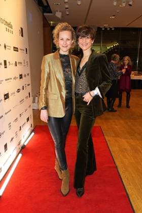 Stefanie Henn and Christina Hecke at the Daffne Award Ceremony of the German Academy for Television on 2 12 2023 in Berlin Daffne Award Ceremony 2023 in Berlin