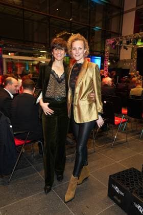 Christina Hecke and Stefanie Henn at the Daffne Award Ceremony of the German Academy for Television on 2 12 2023 in Berlin Daffne Award Ceremony 2023 in Berlin