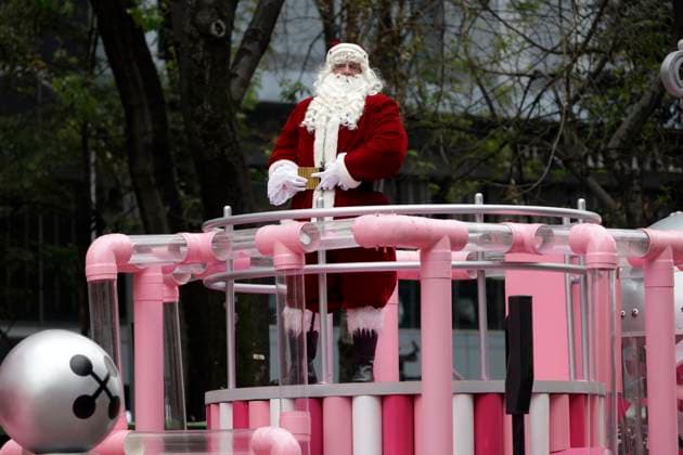 Bolo Fest Christmas Parade in Mexico City December 2, 2023, Mexico City, Mexico: Thousands of people attend the Bolo Fest Christmas parade on Reforma Avenue in Mexico City. on December 2, 2023 in Mexico City, Mexico (Photo by Luis Barron Eyepix Group). Copyright: xLuisxBarronx xEyepixxGroupx LB_20231202_30