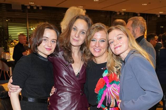 Lena Urzendowsky, Jeanette Hain, Nina Eichinger and Lara Feith at the Daffne Award Ceremony of the German Academy for Television on 2 12 2023 in Berlin Daffne Award Ceremony 2023 in Berlin