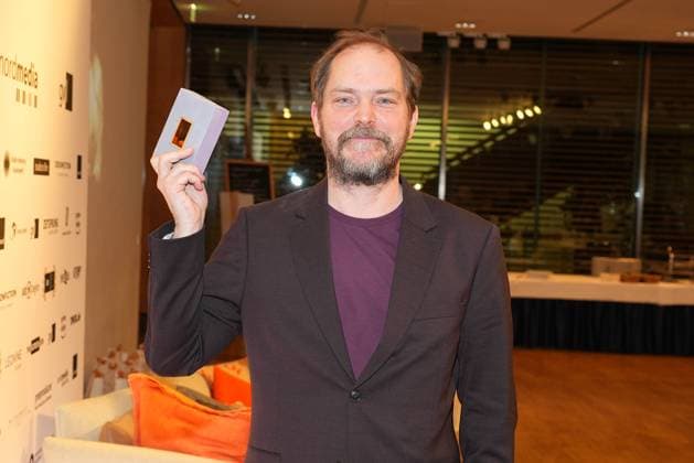 Award winner Godehard Giese at the Daffne Award Ceremony of the German Academy for Television on 2 12 2023 in Berlin Daffne Award Ceremony 2023 in Berlin