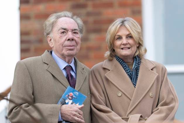 . 02 12 2023. Newbury, United Kingdom. Sir Andrew Lloyd Webber and Lady Lloyd Webber at The Coral Gold Cup at Newbury racecourse , United Kingdom.  xi-Imagesx IIM-24855-0037