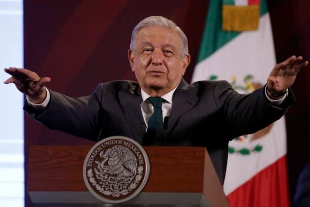 Andres Manuel Lopez Obrador, president of Mexico with a press conference at the National Palace December 4, 2023, Mexico City, Mexico: The president of Mexico, Andres Manuel Lopez Obrador at the press conference at the National Palace in Mexico City. on December 4, 2023 in Mexico City, Mexico (Photo by Luis Barron Eyepix Group). Copyright: xLuisxBarronx xEyepixxGroupx LB_20231204-4
