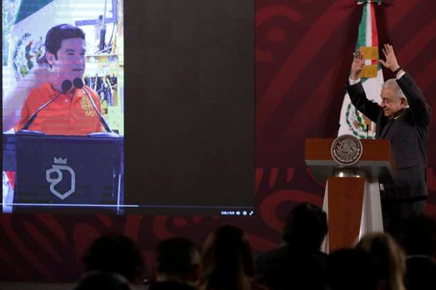 December 4, 2023, Mexico City, Mexico: The president of Mexico, Andres Manuel Lopez Obrador at the press conference at the National Palace in Mexico City. on December 4, 2023 in Mexico City, Mexico Mexico City Mexico - ZUMAe321 20231204_zia_e321_009 Copyright: xLuisxBarronx