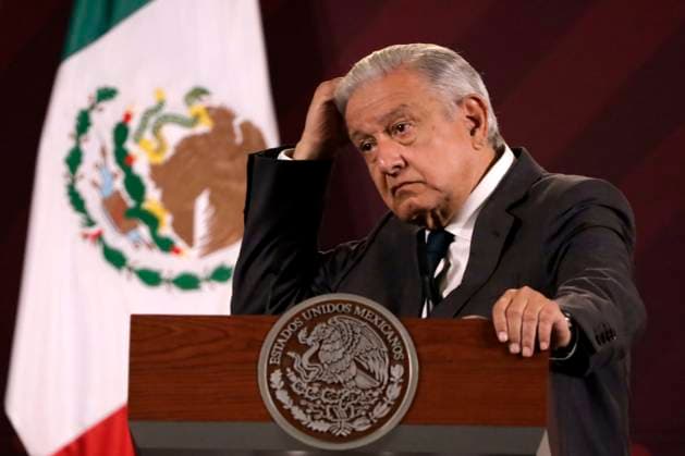 December 4, 2023, Mexico City, Mexico: The president of Mexico, Andres Manuel Lopez Obrador at the press conference at the National Palace in Mexico City. on December 4, 2023 in Mexico City, Mexico Mexico City Mexico - ZUMAe321 20231204_zia_e321_029 Copyright: xLuisxBarronx