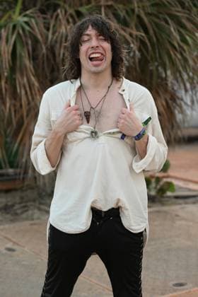 FORT LAUDERDALE, FL - DECEMBER 03: Barns Courtney poses back stage during day 2 of Audacy s Riptide Music Festival 2023 at Fort Lauderdale Beach Park on December 03, 2023 in Fort Lauderdale, Florida. Copyright: xmpi04x
