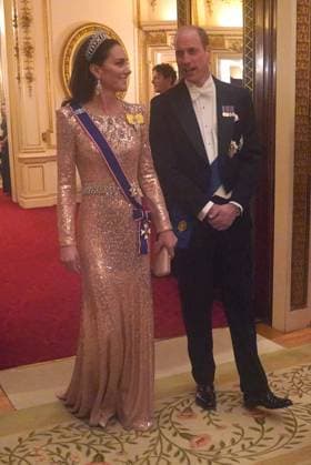 . 05 12 2023. London, United Kingdom. Prince William and Kate Middleton, the Prince and Princess of Wales, at the annual Diplomatic Reception at Buckingham Palace London.  xPoolx xi-Imagesx IIM-24861-0009