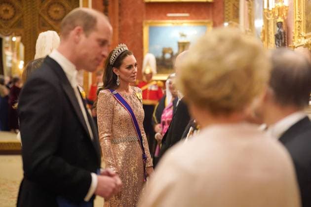 . 05 12 2023. London, United Kingdom. PrinceWilliam and Kate Middleton, the Prince and Princess of Wales, at the annual Diplomatic Reception at Buckingham Palace London.  xPoolx xi-Imagesx IIM-24861-0011